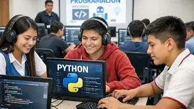 Capacitación digital impulsa a escolares en programación Python
