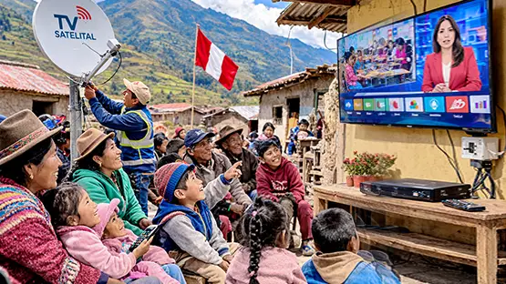 Apurímac rompe aislamiento: comunidad ya tiene TV satelital