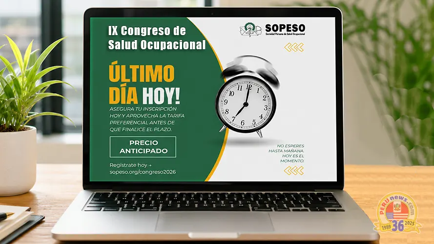 Congreso Peruano de Salud Ocupacional 2026: hoy vence la tarifa especial