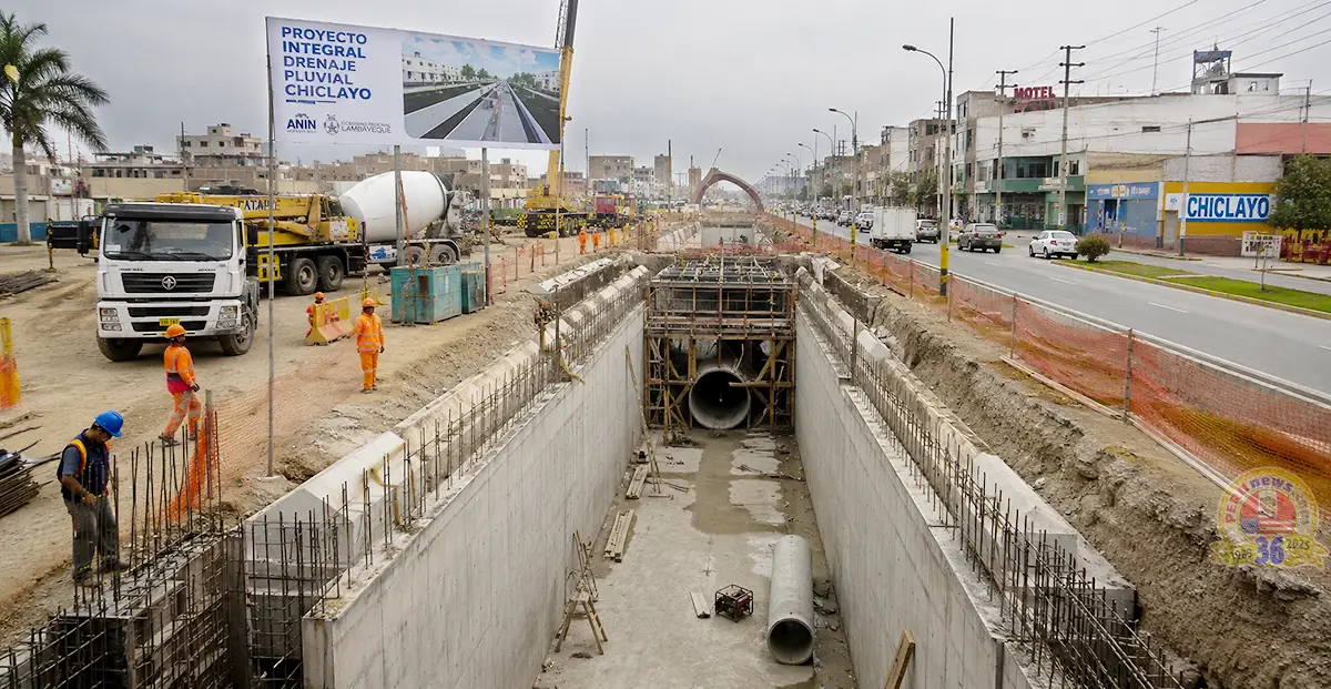 Chiclayo: gran proyecto de drenaje pluvial protegerá a 630 mil vecinos